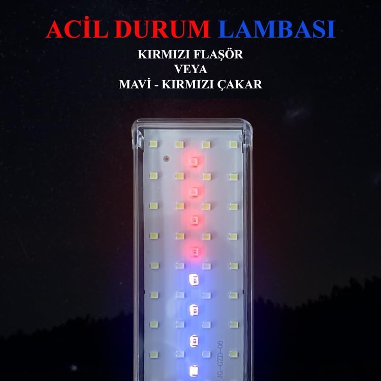 PM-22004 44 Ledli Şarjlı Çalışma Lambası