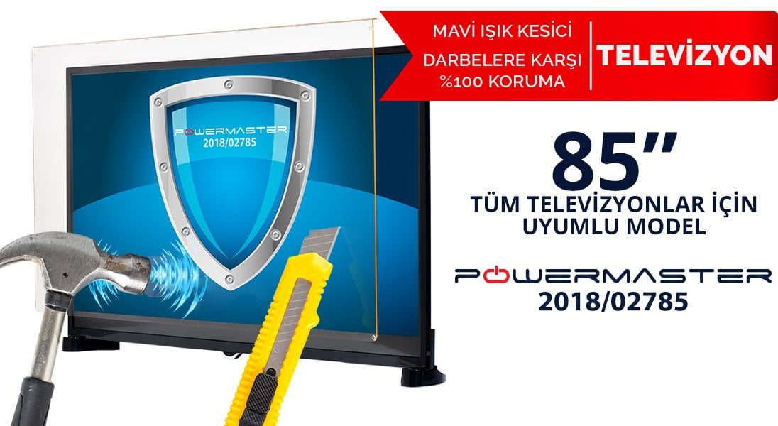 85 inc mavi ışık kesicili tv ekran koruyucu