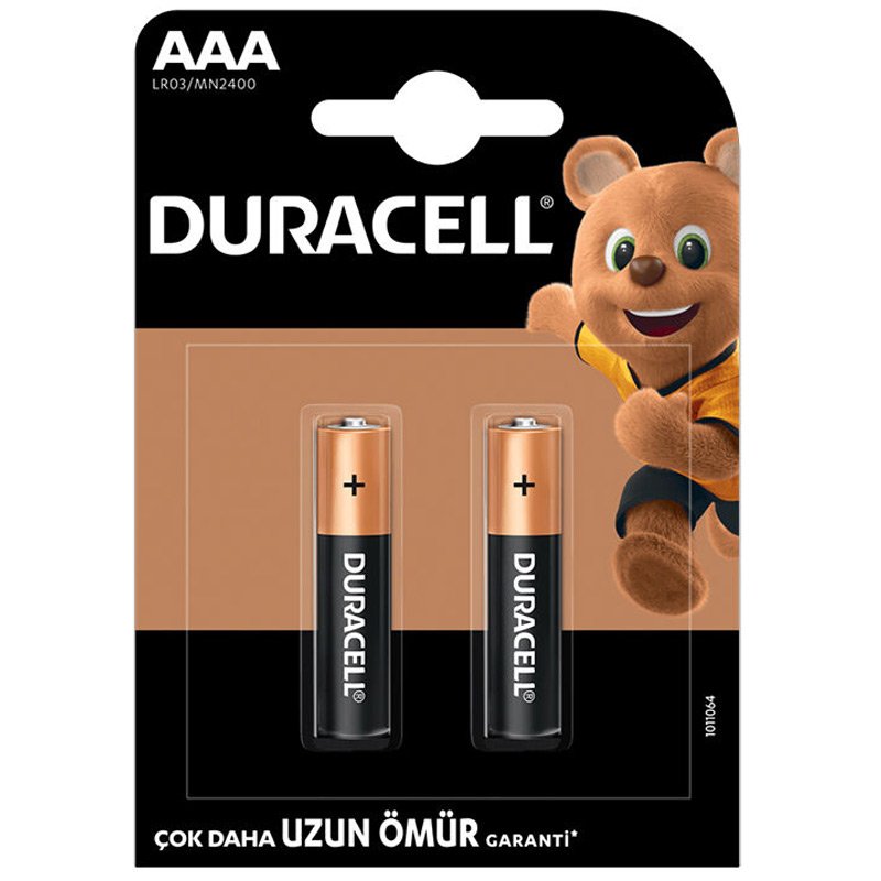 Duracell AAA 2'li İnce Kalem Pil