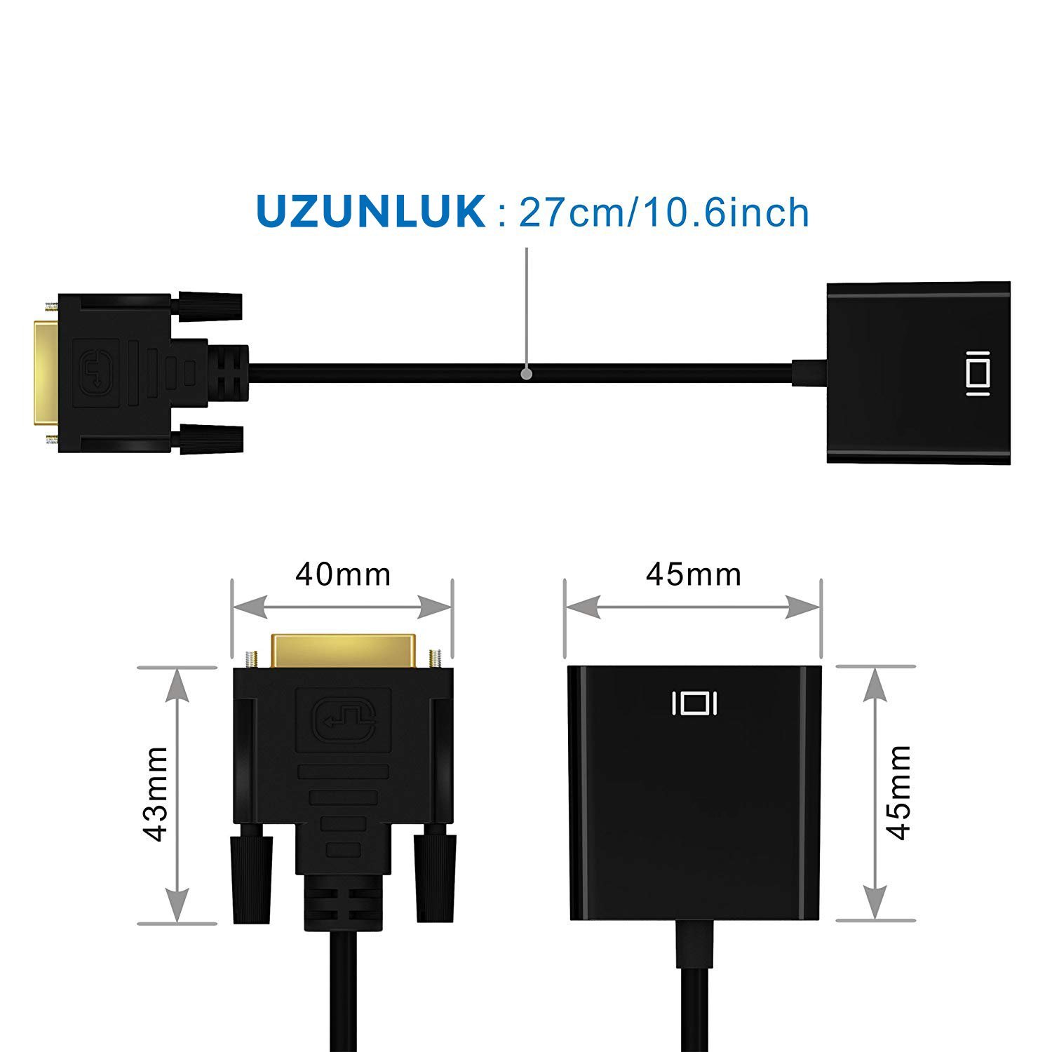  DVI-D to vga 