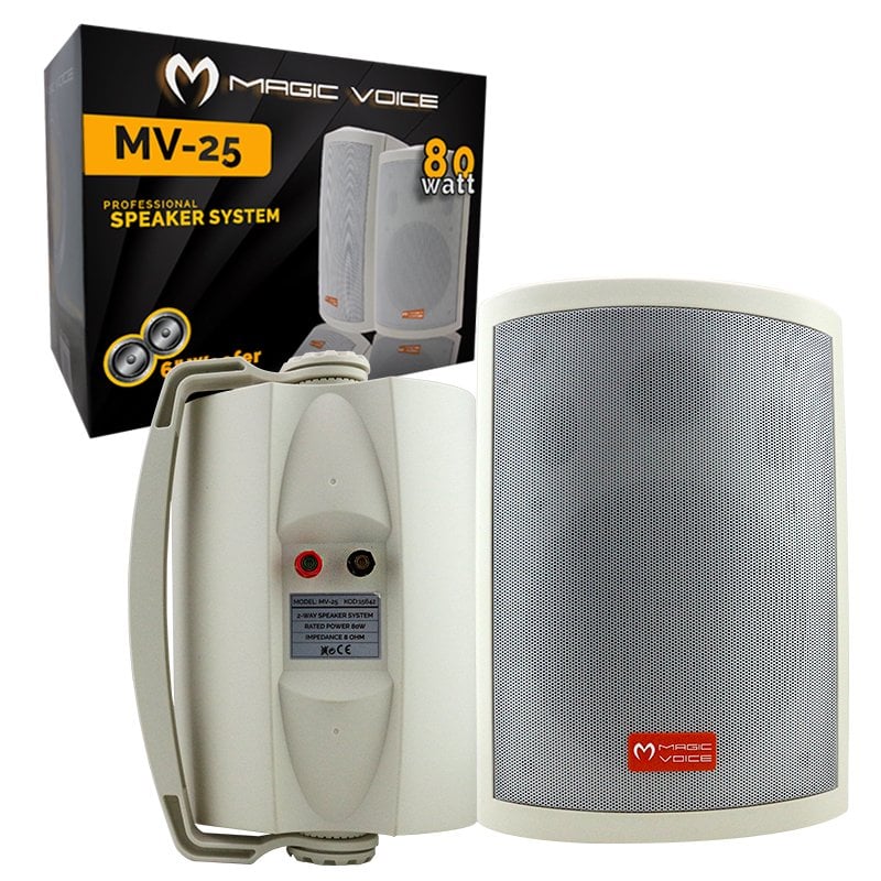 Magicvoice MV-25 16 Cm 80W 2 Yollu Trafolu Sütun Hoparlör