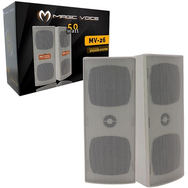 Magicvoice MV-26TRF 2x7.5 Cm 50W 3 Yollu Trafolu Sütun Hoparlör