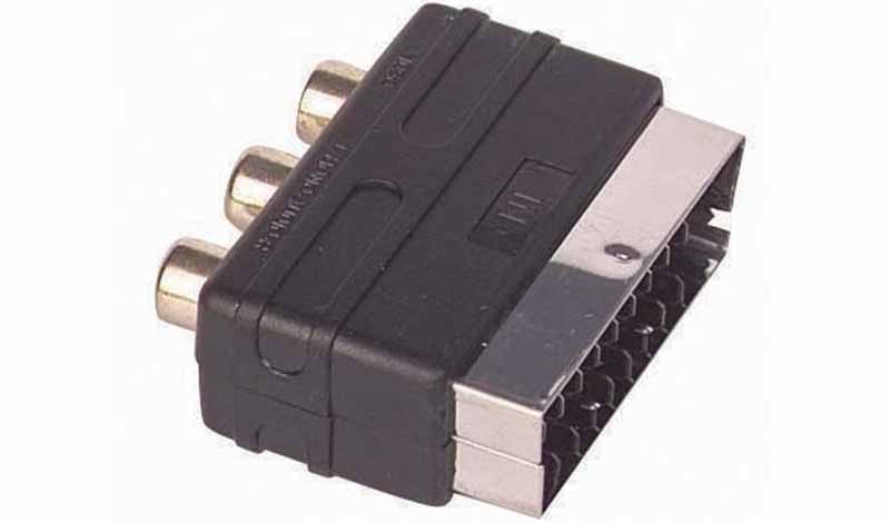 Scart Erkek-Rca Dişi Ara Mini Adaptör 