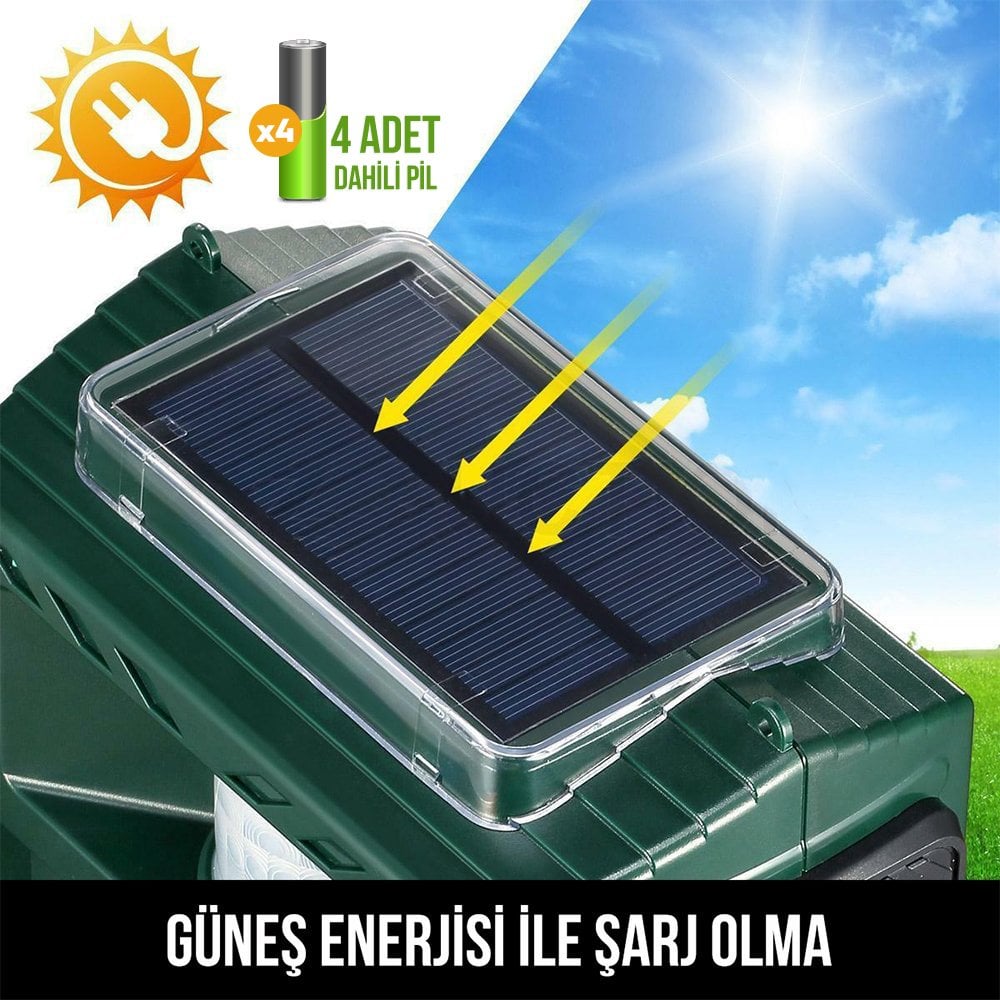 Solar Yaban Domuzu Ve Hayvan Kovucu Solar Şarj Olma