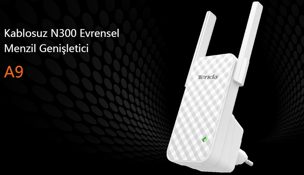 Tenda A9 300mbps 2 antenli menzil genişletici