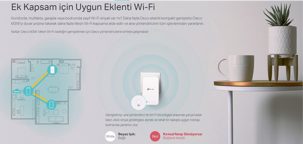 Tp-Link Deco E3 1200 Mbps İkili Mesh Wifi Sistemi