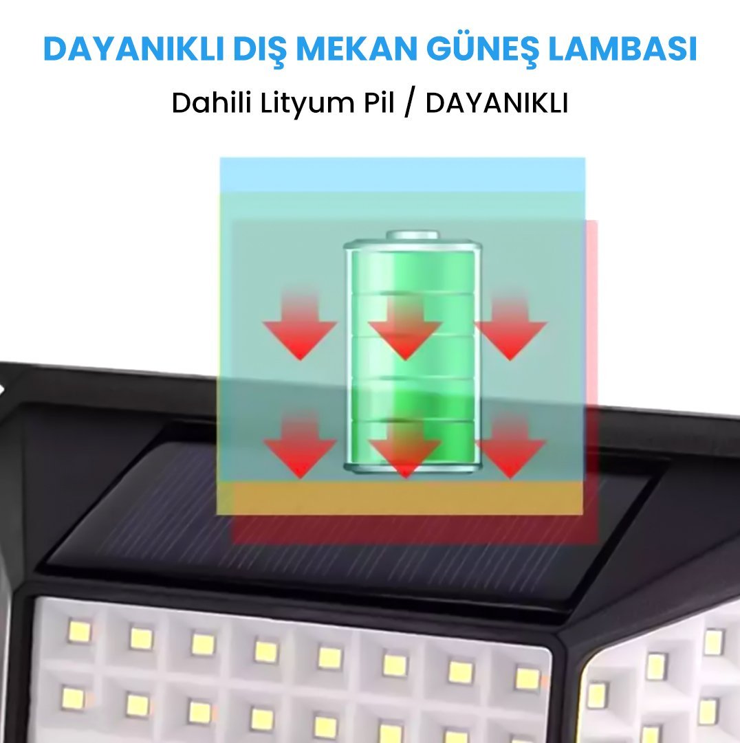  Sensörlü Smd Ledli Solar Lamba YT-109 Görsel