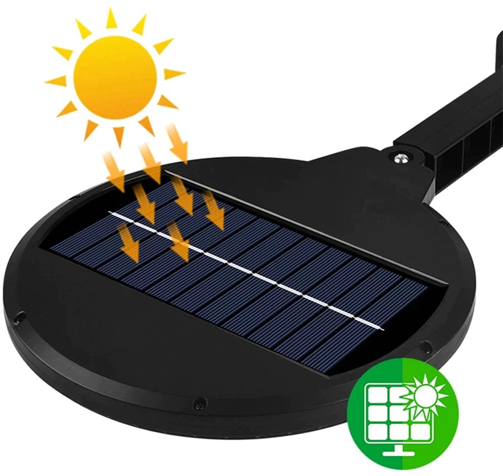  Kumandalı Sensörlü Beyaz Solar Aydınlatma ZB-168A