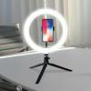 10inç 26cm Youtube Instagram Tiktok Selfie Stüdyo Video Fotoğraf Ring Light Tripod Led Halka Işık (2818)