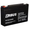 AKÜ 6 VOLT 7 AMPER ORBUS (150 X 30 X 94 MM)