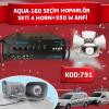 AQUA-200 ANFİ S-500 4LÜ SEÇİM HOPARLÖR SETİ (4 HORN+500 W ANFİ) (2818)