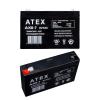 ATEX 6 VOLT - 7 AMPER AKÜ (150 X 50 X 94 MM) (2818)