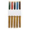 BAMBOO CHOPSTİCKS DESENLİ BAMBU 10 PARÇA  STICK ÇİN ÇUBUK SUŞİ KAŞIK (2818)