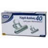 BEYAZ METAL KISKAÇ 40 MM 24 PARÇA  YAYLI CİLT KISKAÇI (2818)