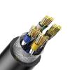 CAT7 KABLO 24AWG CCA 305 METRE SİYAH  PMCAT7305