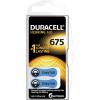 DURACELL 675 İŞİTME CİHAZ KULAK PİLİ 6 PARÇA  1 KUTU (2818)