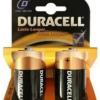 DURACELL LR20 D BÜYÜK  PİL 2Lİ KART (2818)