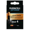 DURACELL OPTIMUM AAA İNCE PİL 4LÜ (2818)