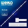 E-SKA43D730 3*7 - YAL13-00715150-00-G08-210-220-3.2-3.4 - 81.4 CM 7 LEDLİ - (WK-460) (2818)