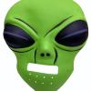 Ghoulish Productions Green Alien Mask 45x30 cm ( UZAYLI ) (2818)