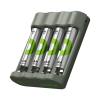 GP RECYKO B441 4 X 950 MAH R03 AAA PİLLİ ŞARJ CİHAZI (GP-B441/100HCER21-2GTLB4) (2818)