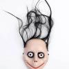 Korkunç Ürpertici Uzun Saçlı Momo Maskesi 24x16 cm (2818)