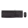 LOGITECH MK120 USB Q SİYAH KABLOLU KLAVYE+MOUSE SET (2818)