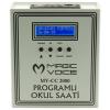 MAGICVOICE MV-CC2000 USB DUVAR TİPİ PROG AKILLI DIGITAL OKUL ZİL SAATİ (6 MELODİLİ) ÇAN TAKILABİLİR