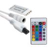 MİNİ 24 TUŞLU 5 VOLT - 12 VOLT - 24 VOLT - 3.2 AMPER KUMANDALI RGB LED KONTROL CİHAZI (2818)