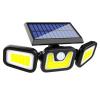 MX-W771B SENSÖRLÜ 3 MODLU 90 COB LEDLİ SOLAR AYDINLATMALI DUVAR LAMBASI