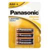 PANASONİC LR03 ALKALİN 1.5 VOLT POWER AAA 4LÜ İNCE KALEM PİL (2818)