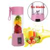 Portatif Taşınabilir El Blender 380 Ml Usb Şarjlı Pembe (2818)