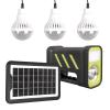 SOLAR PANELLİ 3 AMPULLÜ SET AKÜLÜ SOLAR IŞILDAK FENER (2818)