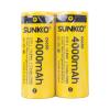 SUNKKO 3.7 VOLT 4000 MAH 26650 ŞARJ EDİLEBİLİR PİL (2Lİ PAKET) (2818)