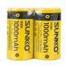 SUNKKO 3.7 VOLT 1000 MAH 18350 ŞARJ EDİLEBİLİR PİL (2Lİ PAKET) (2818)