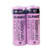 SUNKKO IFR 3.2 VOLT 1000 MAH 18500 ŞARJ EDİLEBİLİR PİL (2Lİ PAKET) (2818)