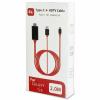 TH+USB TYPE-C TO HDMI + USB 2 METRE KABLO