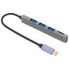 TYPE-C HUB 3x USB 3.0 SD/TF HAFIZA KART OKUYUCU DOCK STATION (MACBOOK - PC - PLAYSTATİON - XBOX) (2818)