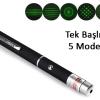 Yeşil Lazer Pointer 500 mW 15 Km Etkili (Tek Başlık 5 Model) (2818)